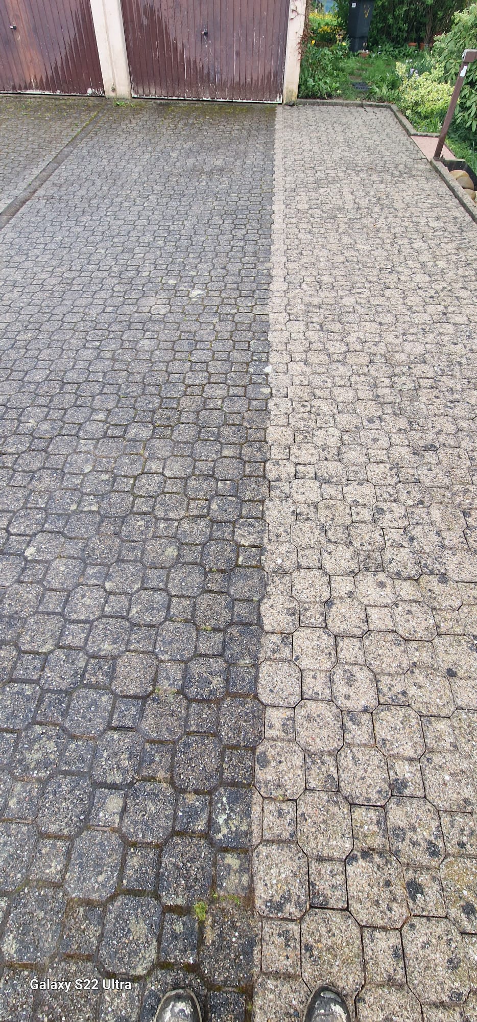 Pflaster-Reinigung mit Dampf – Nachher
